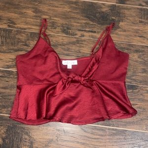 Flowy cropped going out shirt